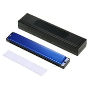 ammoon Harmonica Professional Harp, Key of C, 24 Hole Diatonic Mouth Organ for Blues Folk Jazz Pop, with Case Ideal for Students and Teachers
